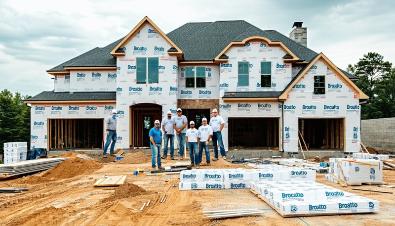 Brocato's Custom Homes team working on a home remodeling project in Kansas City